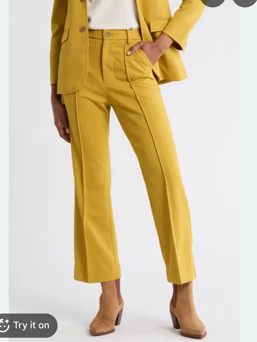 THE GREAT. The Geo Jacquard Prim Pants